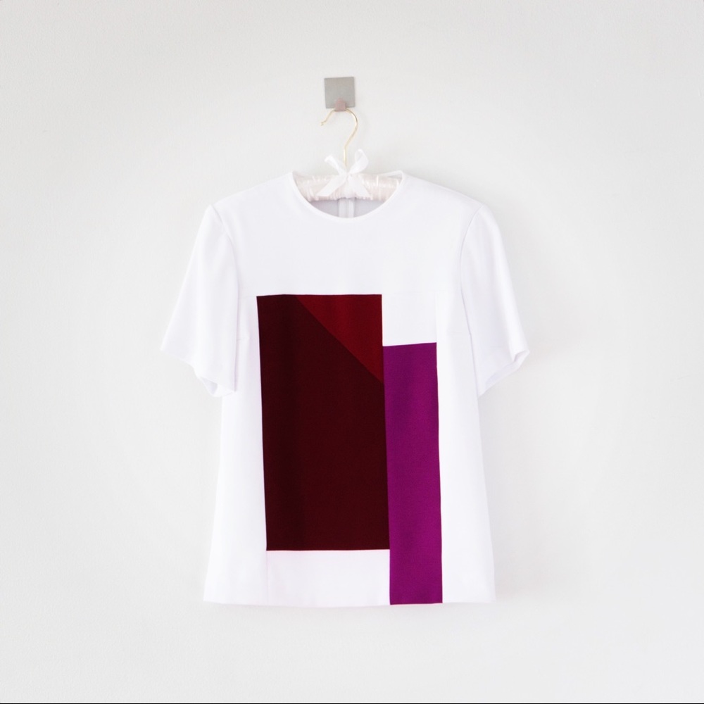 Graphic Colorblock Patchwork Top